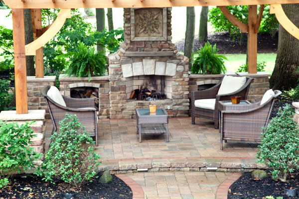 Fireplace and Pergola Patio